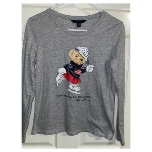Polo Ralph Lauren bear Winter long sleeve ✨
